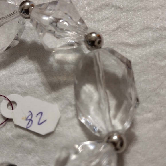 Artemis's Gems custom-made beaded bracelet with large metal engraved bead - Picture 2 of 4